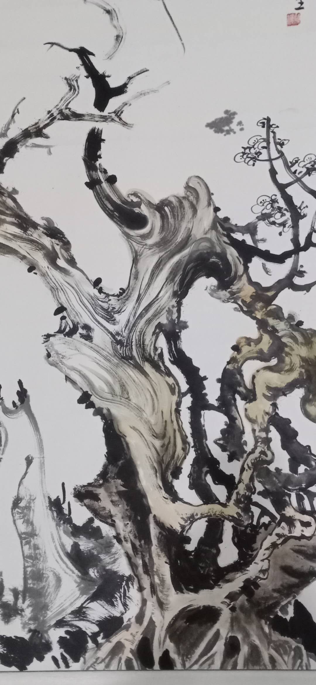 当代画家顾玉杰水墨山水花鸟精品作品赏析