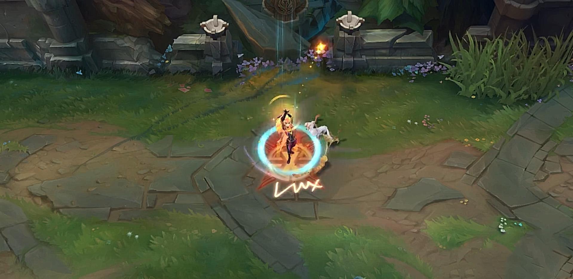 fpx冠军皮肤正式曝光,doinb透露测试服只放出部分彩蛋特效_金贡