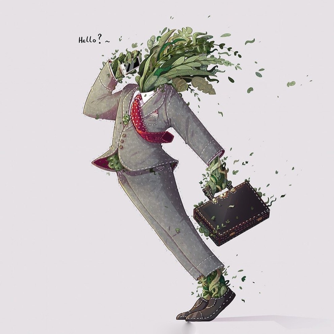 极具个人风格的插画有趣的角色设计形态生动的性格特点