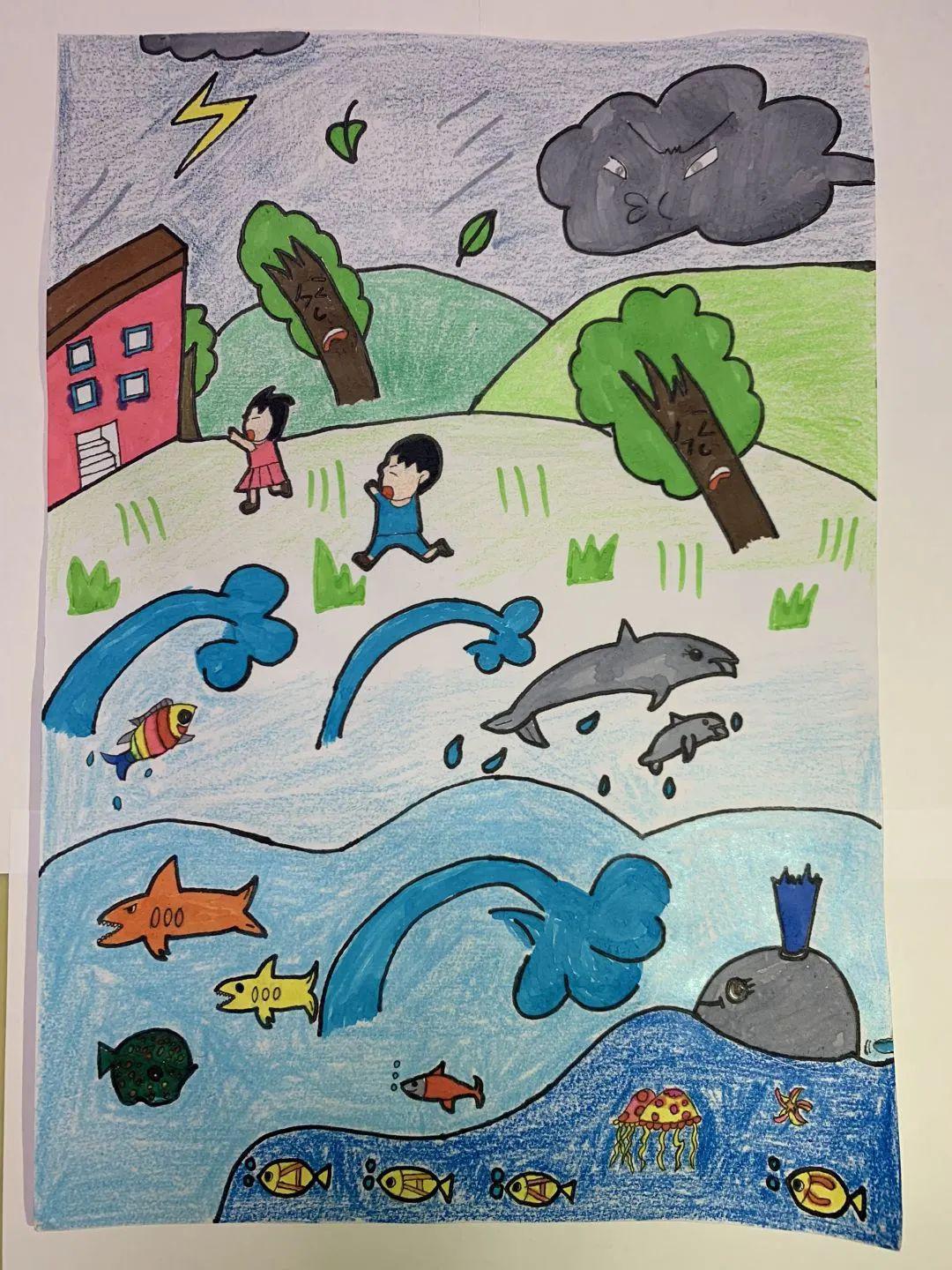 气候与水绘画一等奖图片