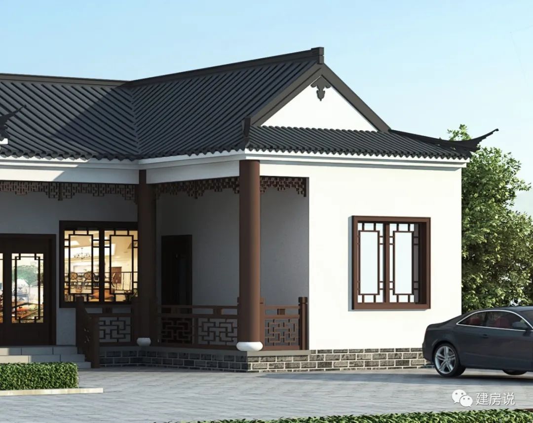 农村建房图纸:27万建栋中式别墅,回乡养老,就是这么实在