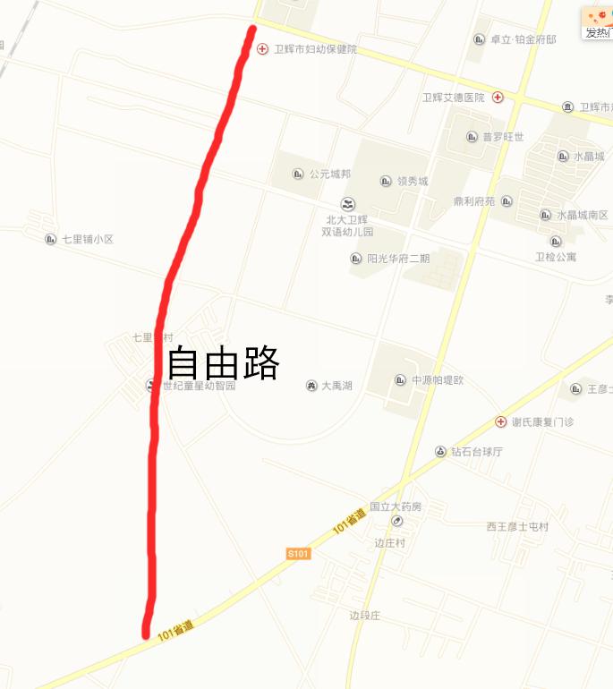 卫辉限行区域地图图片