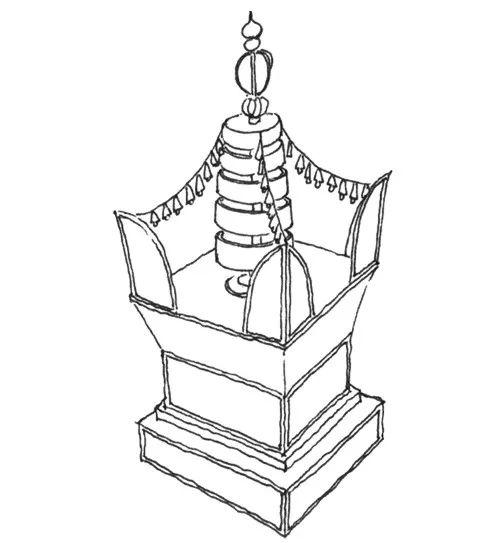 金刚宝座塔立面图图片