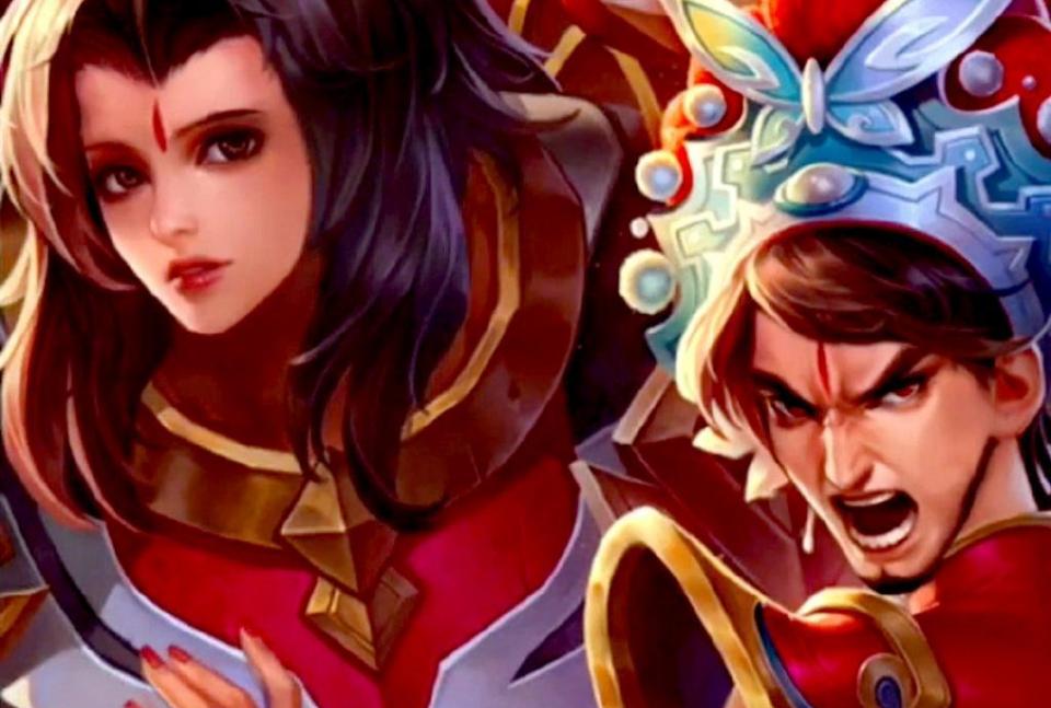 虞姬和项羽,貂蝉和吕布,大乔和孙策,孙尚香和刘备,王昭君和李白,露娜