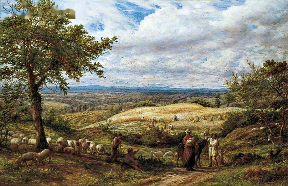 在温莎森林 1834-35the sandpits 1856收割者-noonday rest 1865