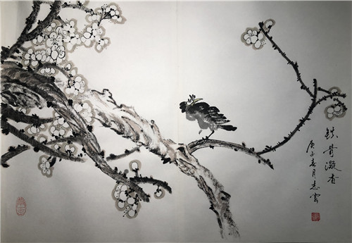 唐山公益书画苑举行春天艺术绽放书画册页展四