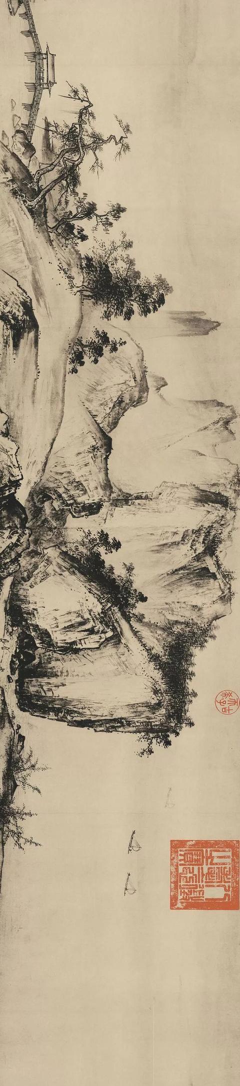 夏圭《溪山清远图》高清版_南江