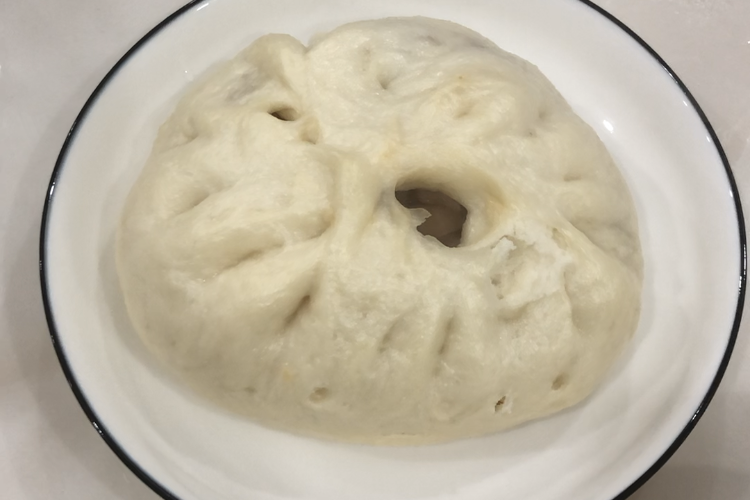 媳妇第一次做包子,做出一个"巨无霸",竟非常好吃