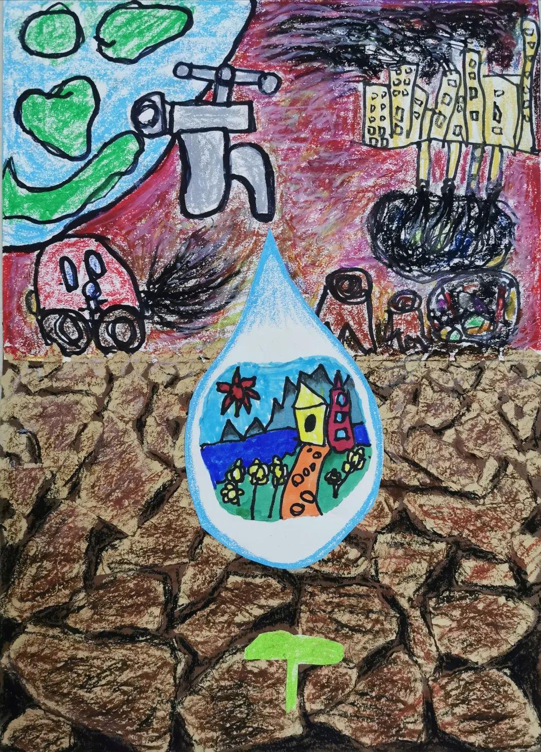 气候与水绘画一等奖图片