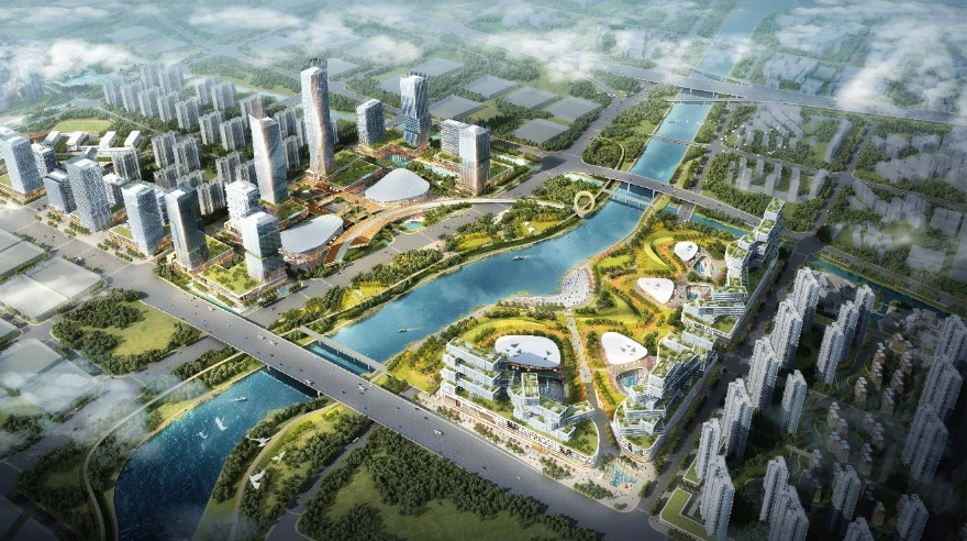 北至芝麻河,西至长江五桥连接线,南至浦滨路,紧邻江北核心区,研创园