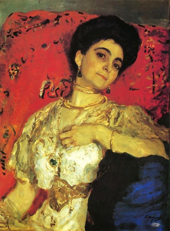 俄罗斯杰出的肖像画家列宾的学生谢洛夫油画作品欣赏