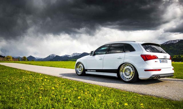 奥迪q5改装成低趴大钢炮令人着迷的竞技姿态