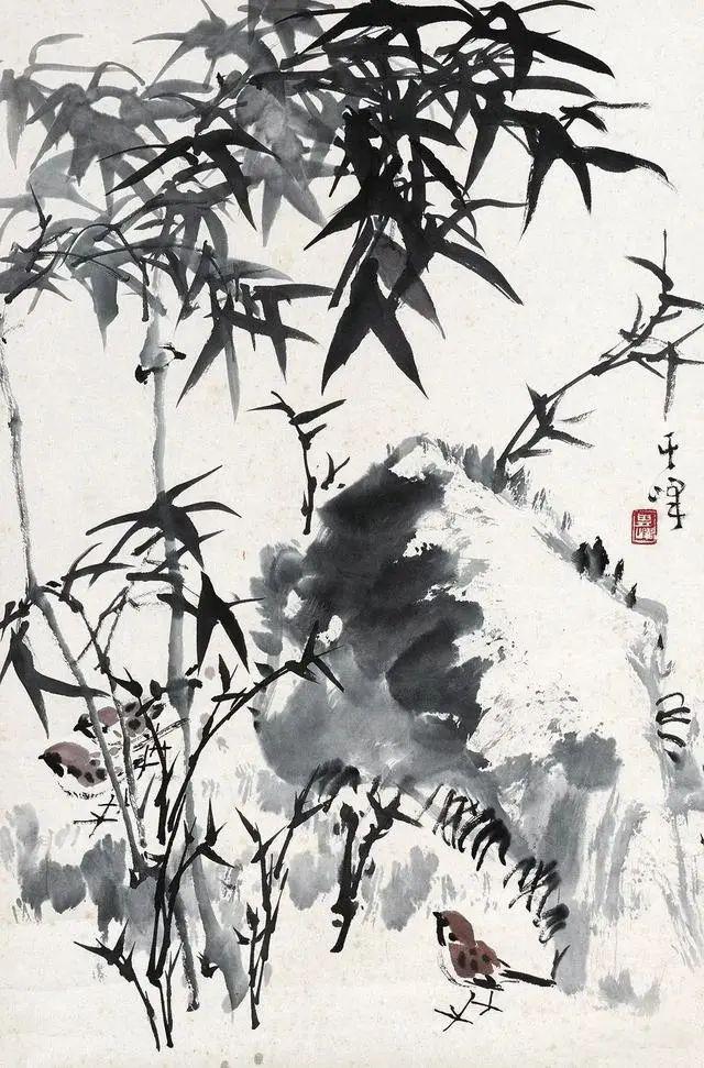 孙其峰图文示范墨竹画法及画竹子的步骤练习笔墨的好课题