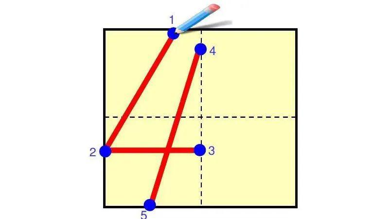 2的写法田字格图片