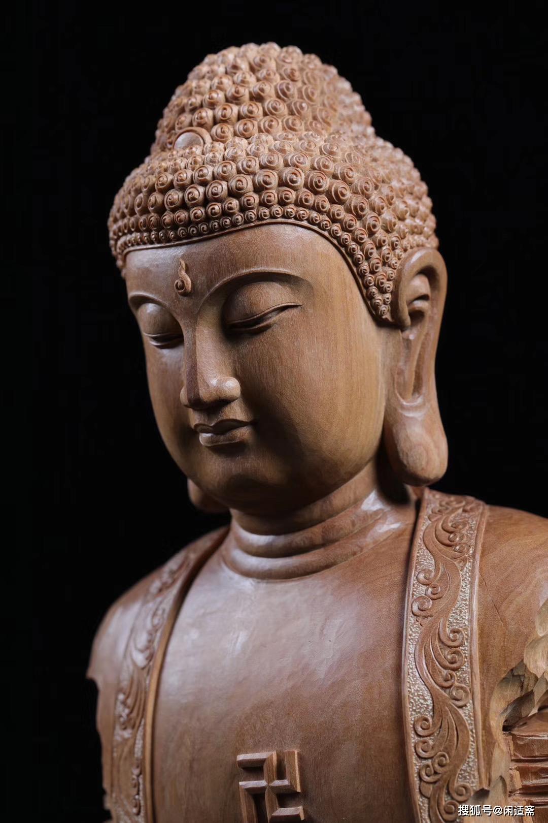 老山檀香,佛首造像,名家手工