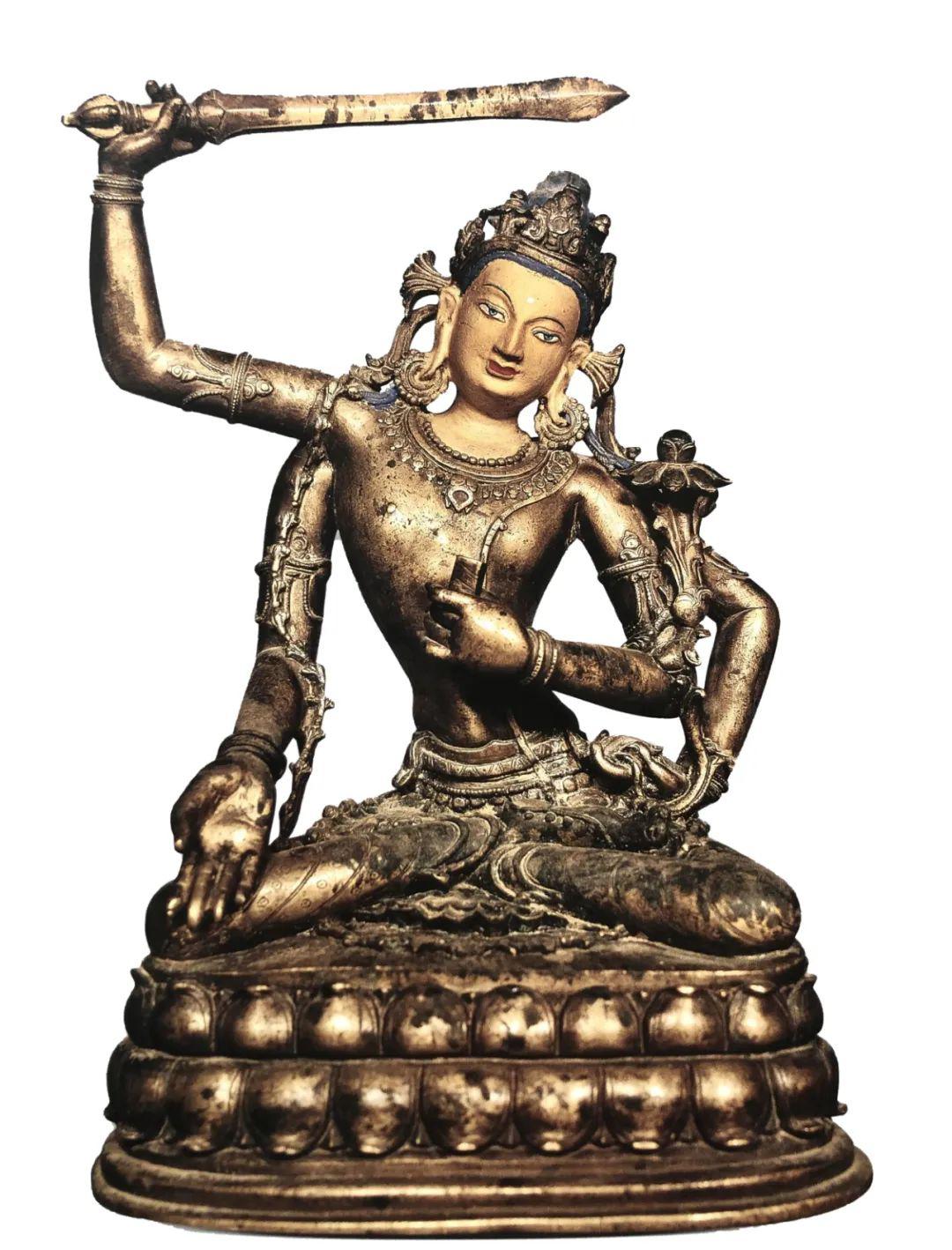 印度佛教文殊菩萨图片