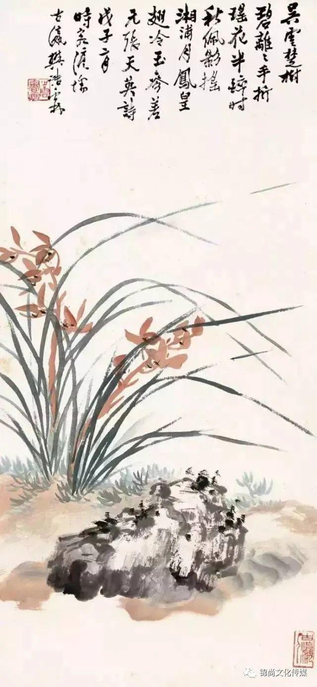 《绿野萍踪》立轴 黑桥艺术馆珍藏高奇峰(1889～1933)《兰花》徐悲鸿