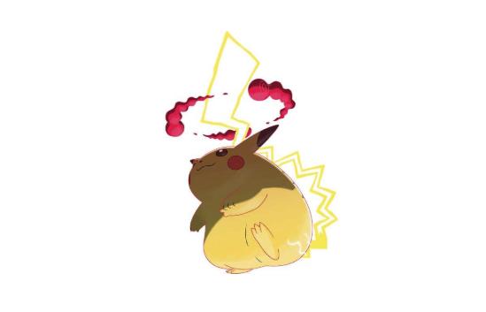 宝可梦图鉴补充变大的同时也变得圆润超极巨化皮卡丘