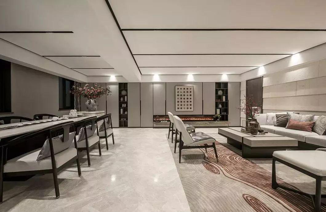 392㎡新中式别墅,大宅风范,儒雅高端