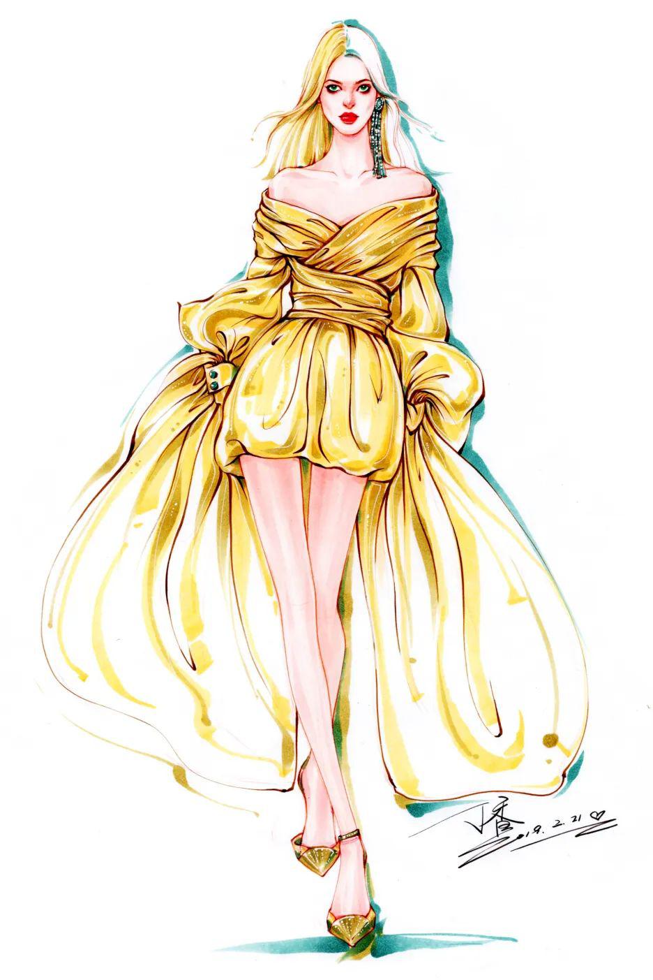 超牛网课即将开课啦马克笔时装画技法丁香班在线课程面向全球人民公开