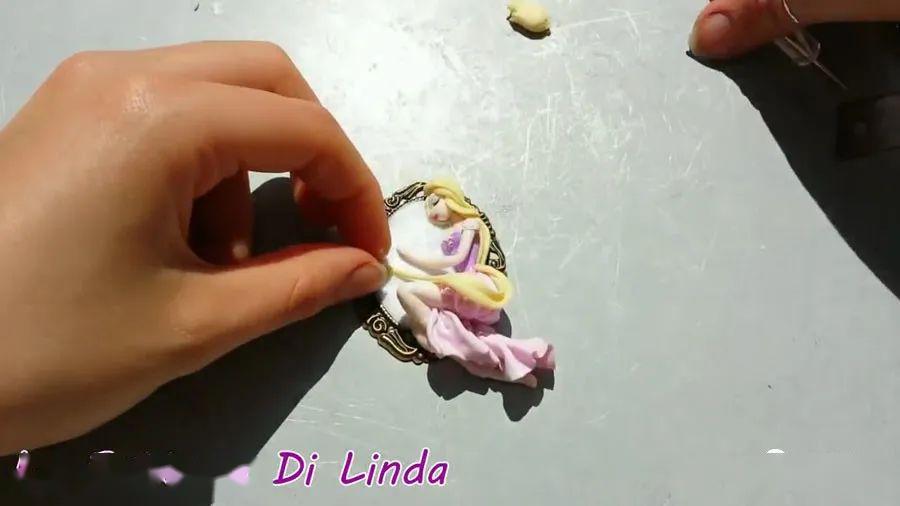 浅浮雕人像教程 | 长发公主_泥塑