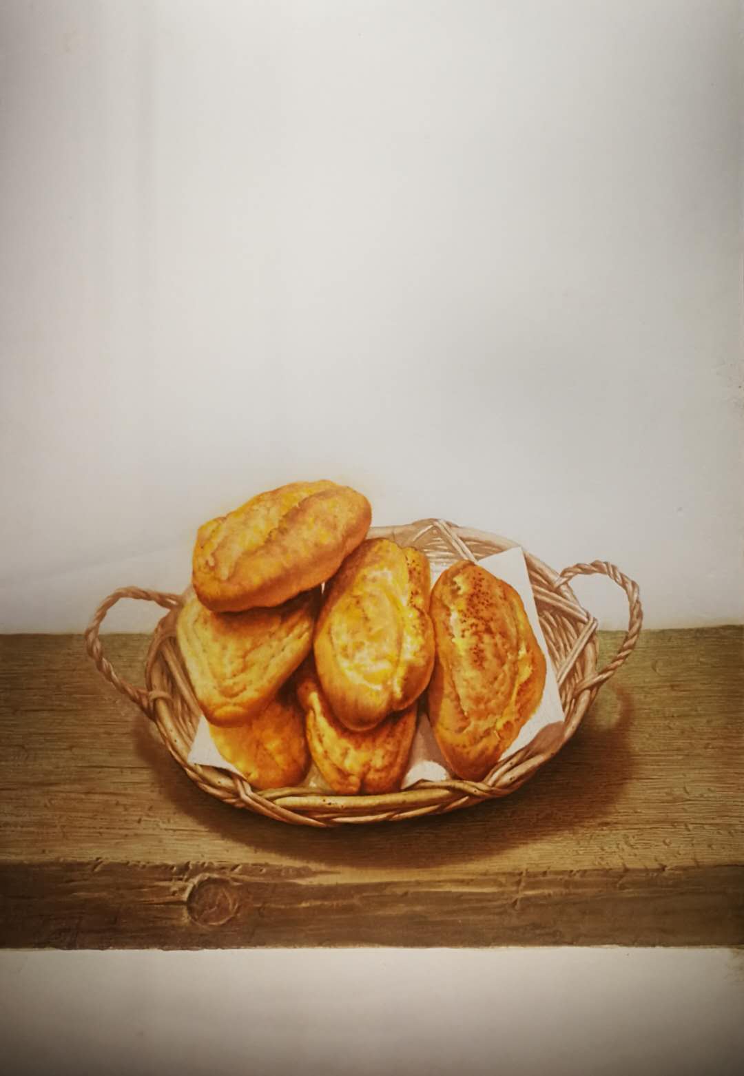 面包 水彩画 75x55cm 2020年收获 水彩画 75x110㎝ 2018年
