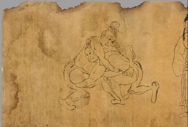 游艺和乐而起的相扑表演