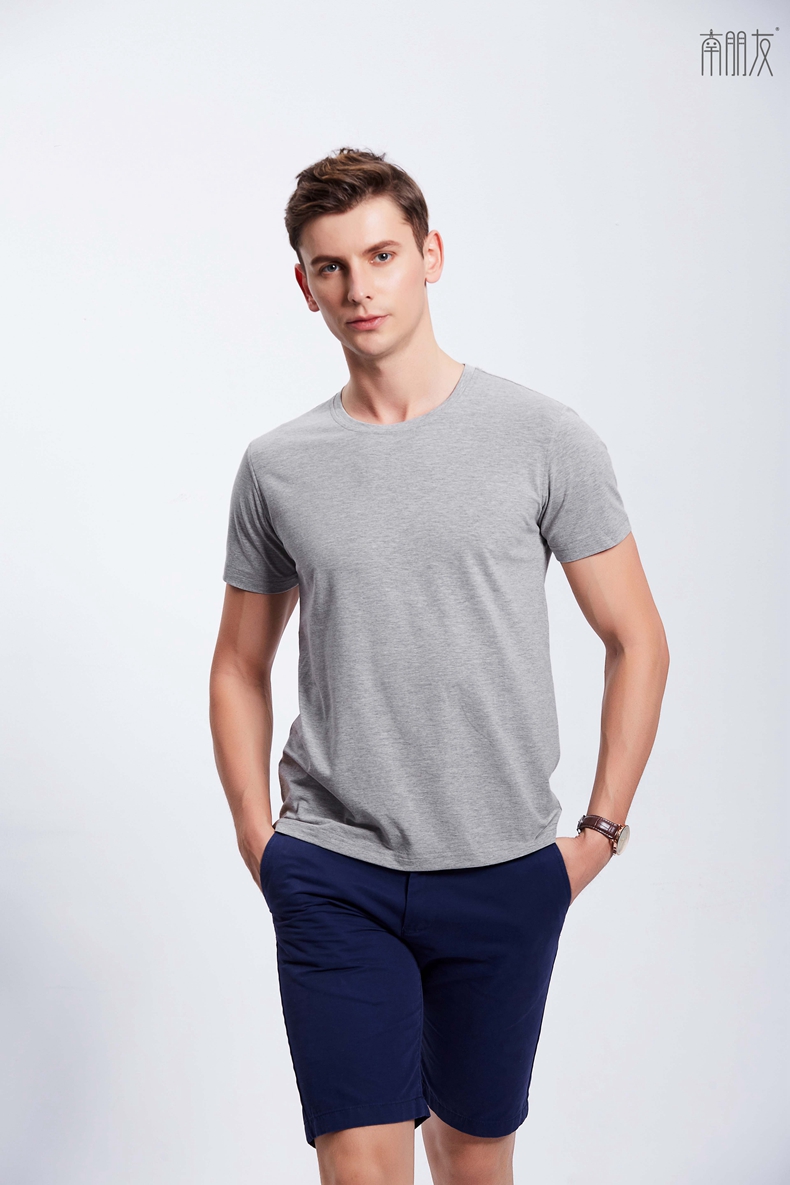 南朋友圆领短袖t恤衫南京服装工服定制可定制logo图案多色可选