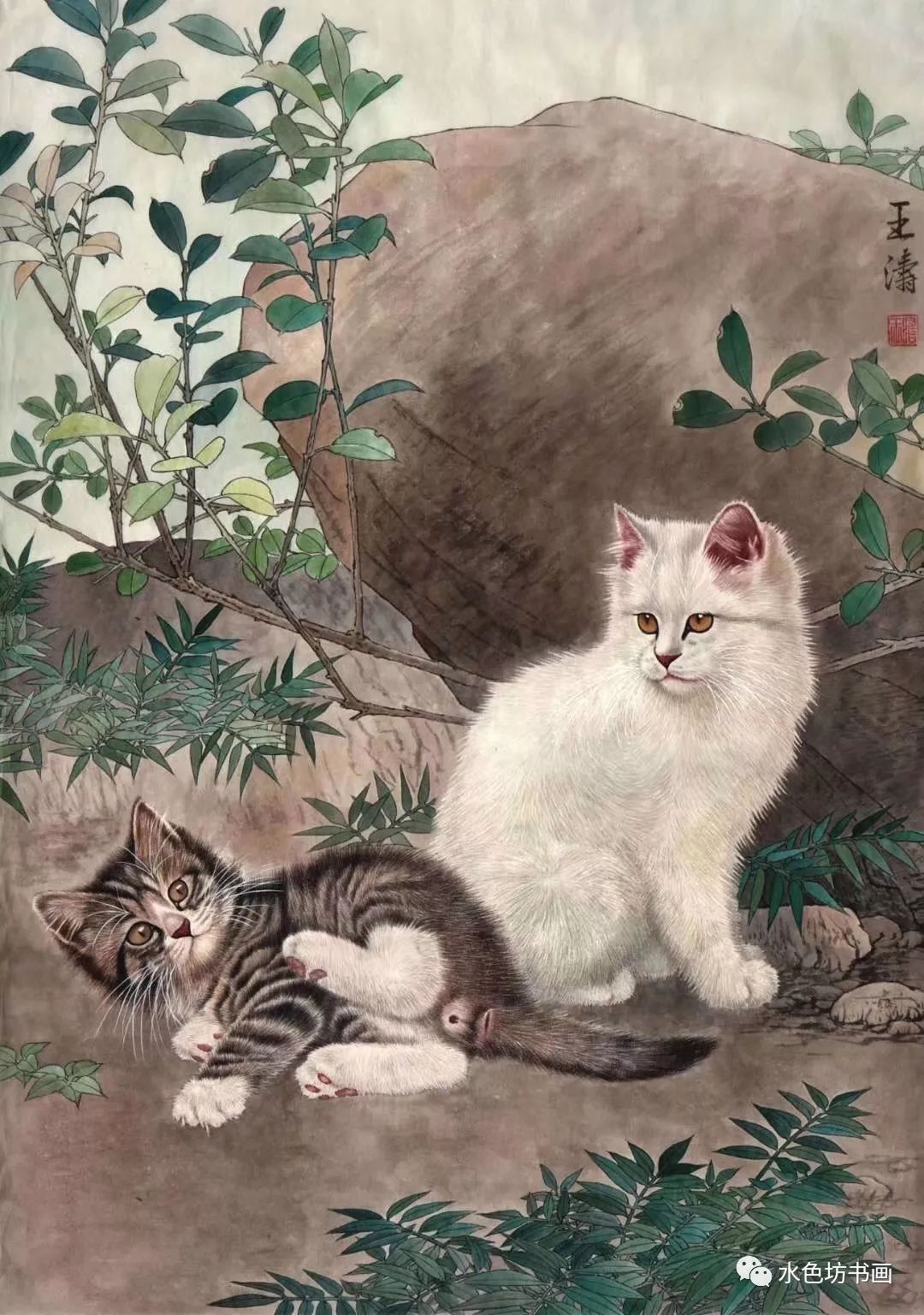 画家专栏 │王涛——实力画猫名家,栩栩如生,跃然纸上