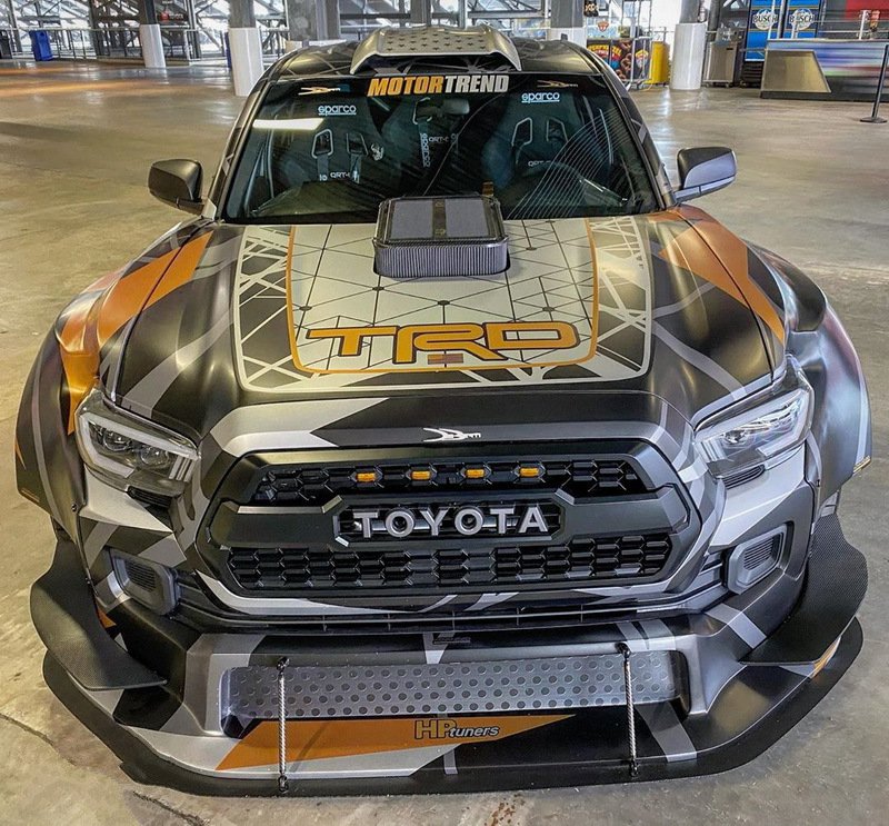 丰田tacoma异类改装,改成低趴大马力漂移神车