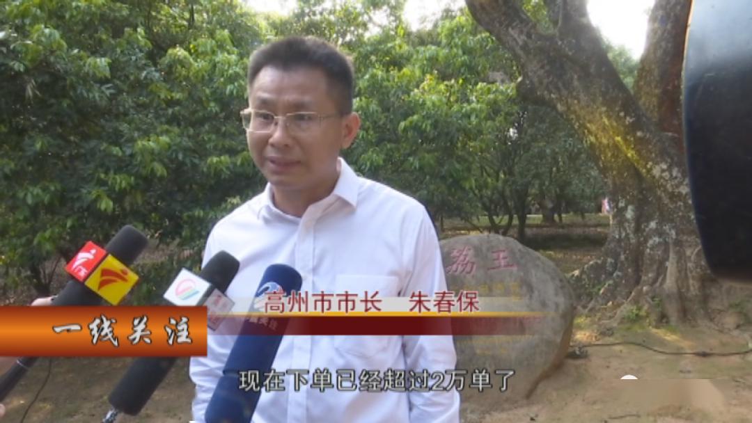 高州市市长直播带货!3小时预售荔枝总金额超300万!_朱春保