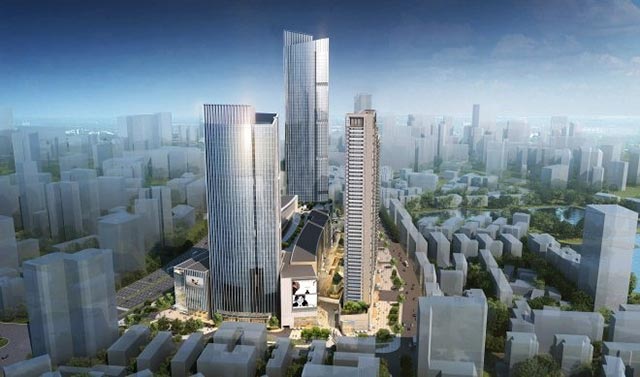 武汉万象城以“水晶之冠”为设计理念打造武汉城市打卡新地标