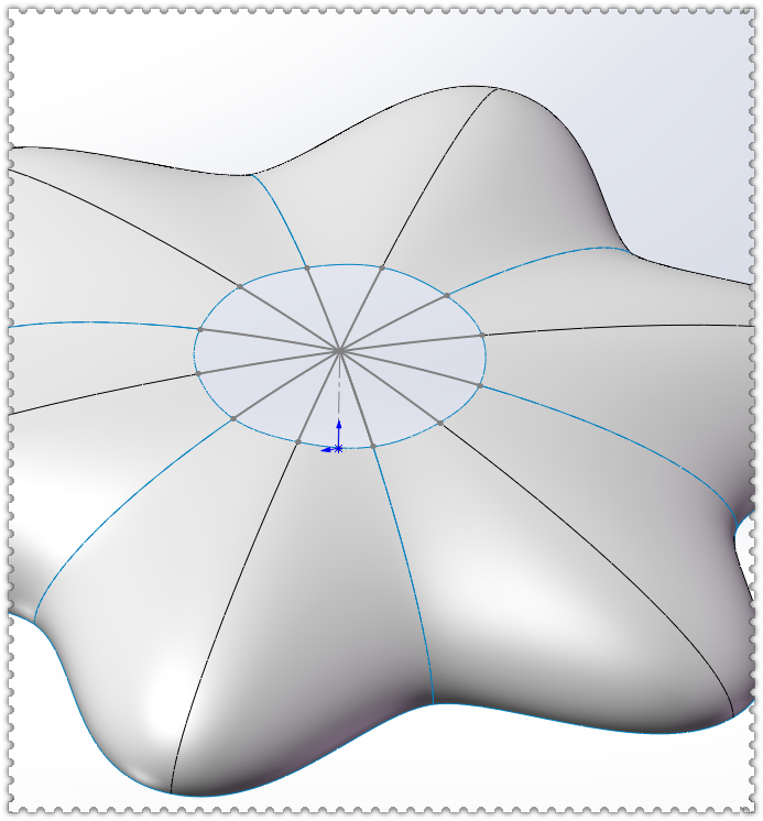 用solidworks曲面建模一个六角靠垫,用样条曲线做草图