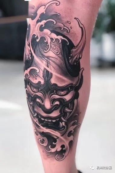 戏剧文化的缩影日式能面纹身