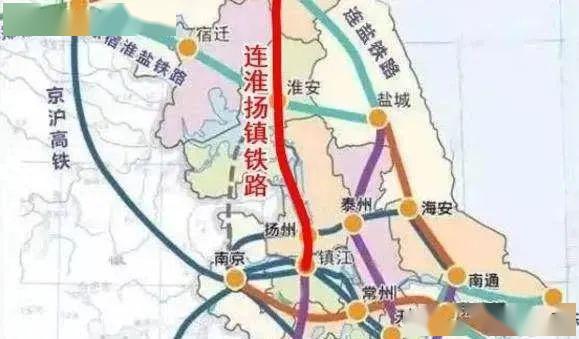 连淮扬镇铁路被誉为苏北铁路"脊梁骨".