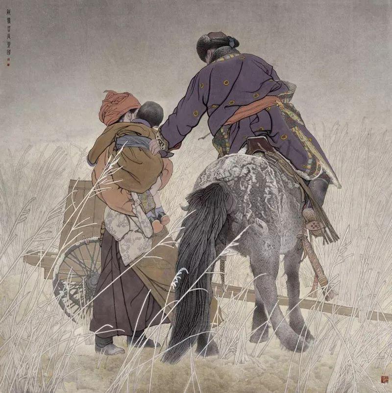 妙在无痕处李爱国水墨人体山水画作赏析