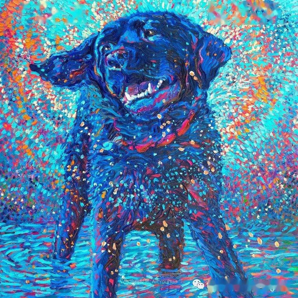 用颜料触摸这个世界美国画家irisscott植物油画作品赏析