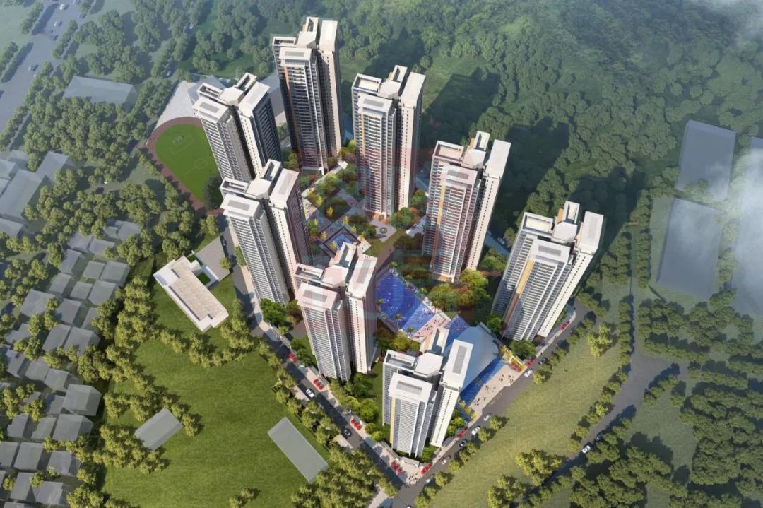 佳兆业樾伴山宝安工改居规划8栋蝶形塔楼