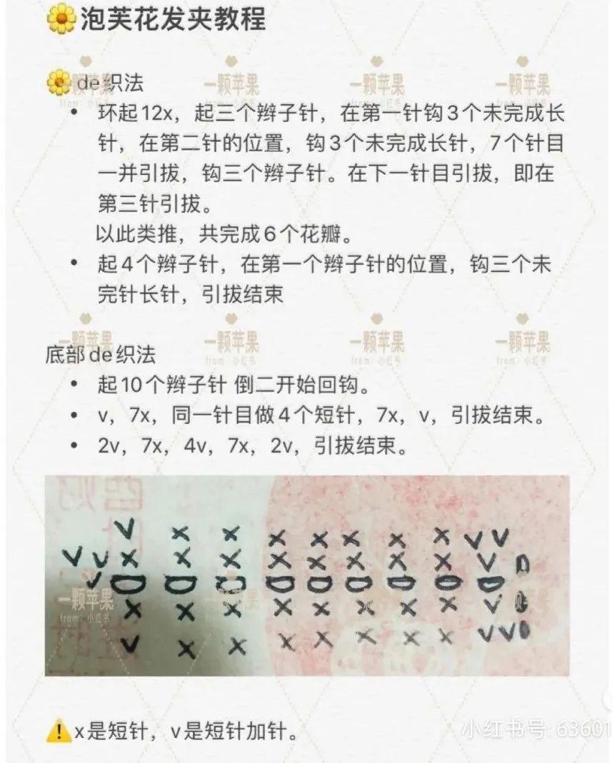 钩针图解集丨关于泡芙花的7款百变织物,我都帮你找到了!(附视频)