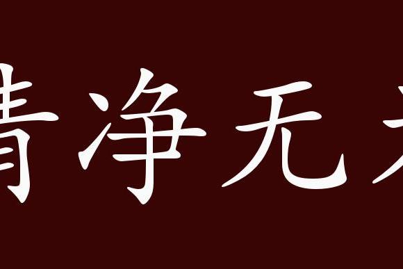 "近义词有:清静无为,清净无为是中性成语,联合式