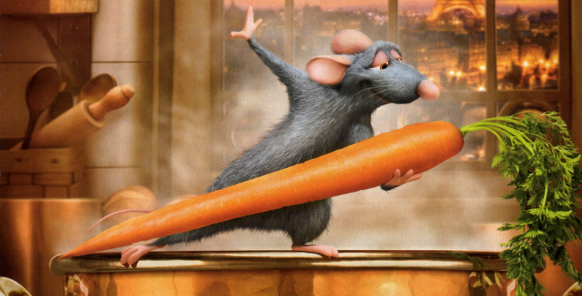 《美食总动员》当年还是让很多观众感到矛盾,虽然老鼠雷米挺可爱的,但