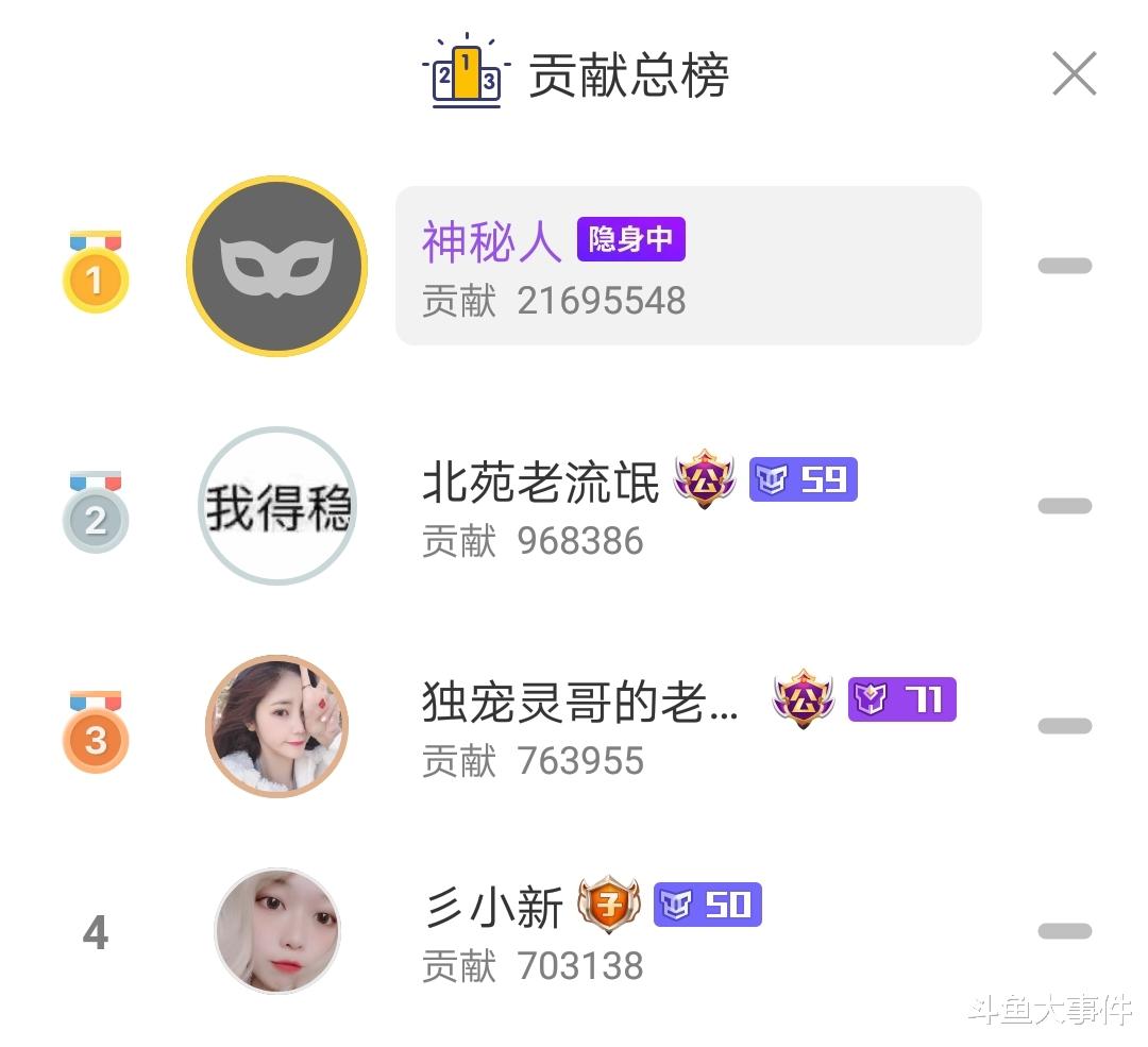 曾在不少斗鱼主播直播间豪刷礼物,尤为支持女主播子然学姐以及峰峰三