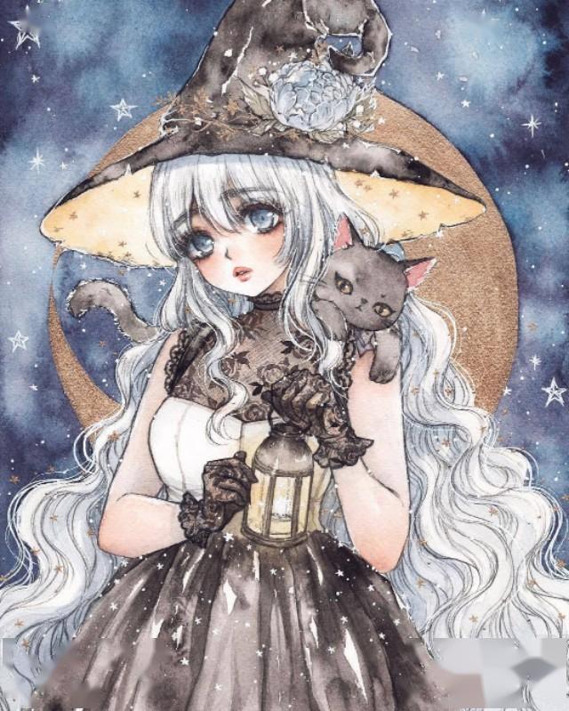 插画|一组仙气十足的女孩纸