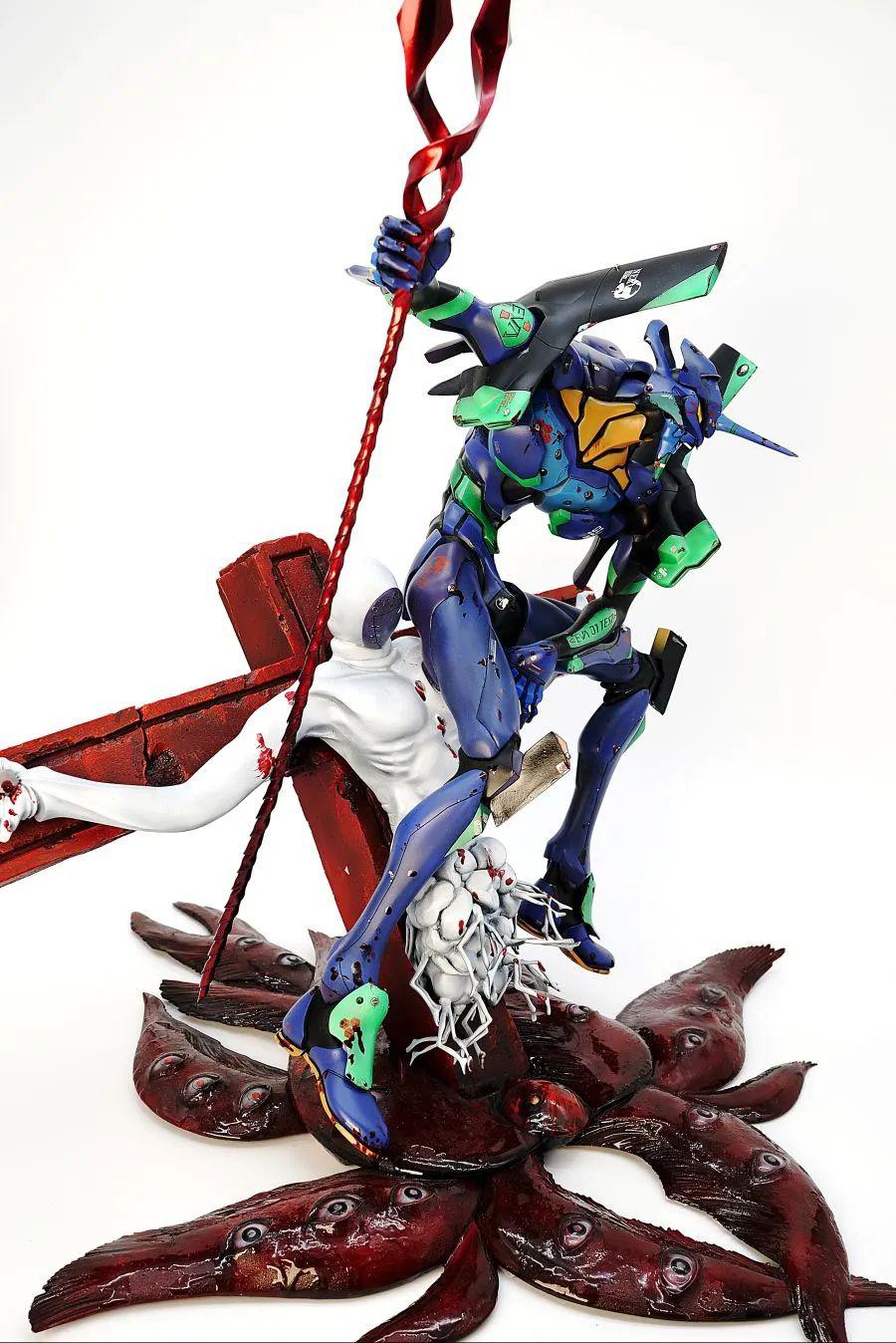 初号机朗基奴斯枪和莉莉斯这个涂装真带感