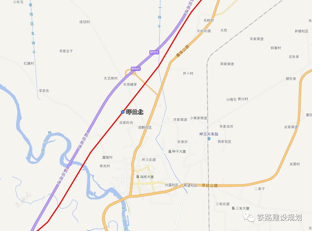 庆安高铁南站位置示意图