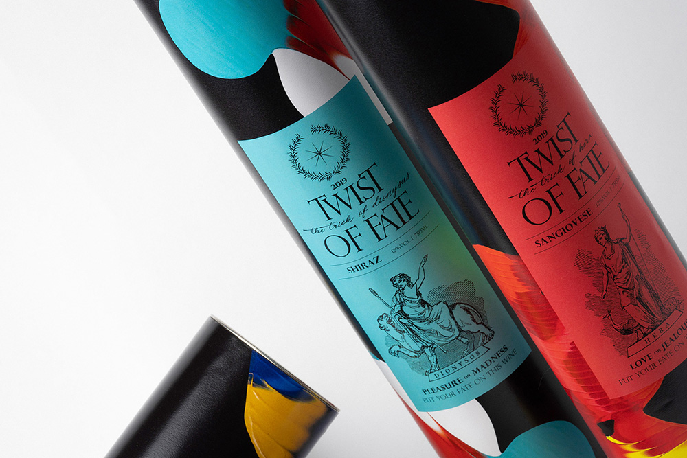 韩国葡萄酒品牌twistoffate包装设计