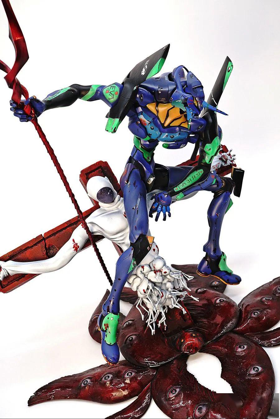 初号机朗基奴斯枪和莉莉斯这个涂装真带感