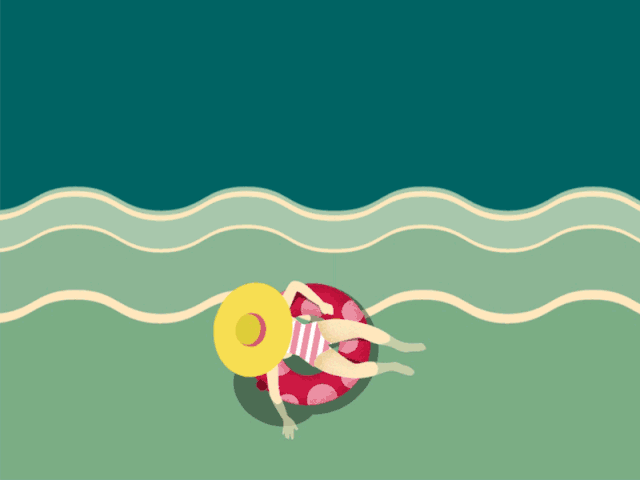 无限循环小动画!rafael varona清新可爱的魔性动态插画