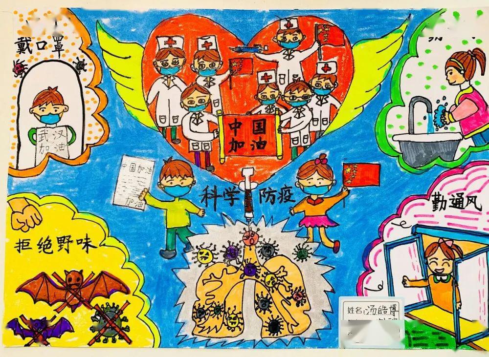 童心聚力同抗疫南京市少年儿童绘画征集活动作品选42