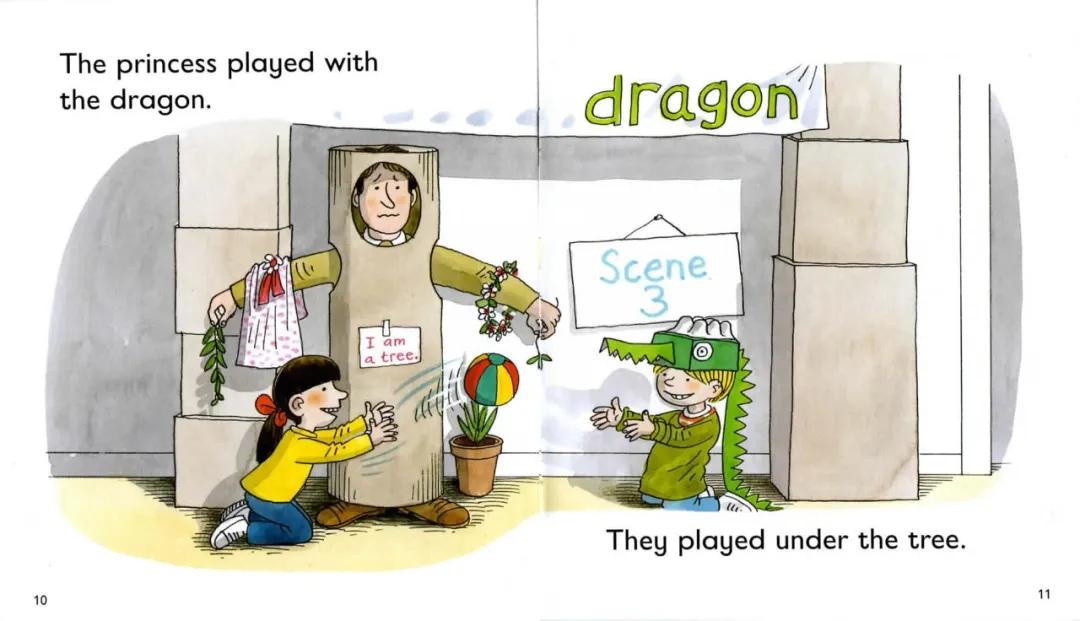 turn to page 10"我喜欢龙.""i like dragons.""我是公主," biff 说.